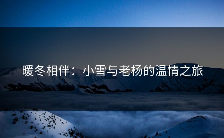 暖冬相伴：小雪与老杨的温情之旅